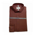 Semi Formal Maroon Self Texture Shirt For Men's